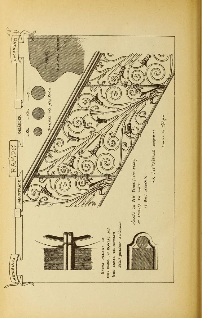 An illustration from Materials and documents of architecture and sculpture : classified alphabetically, 1915, leaf 475