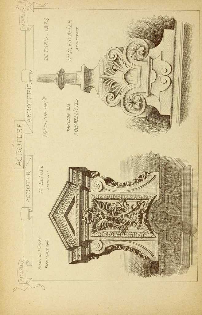 An illustration from Materials and documents of architecture and sculpture : classified alphabetically, 1915, leaf 49