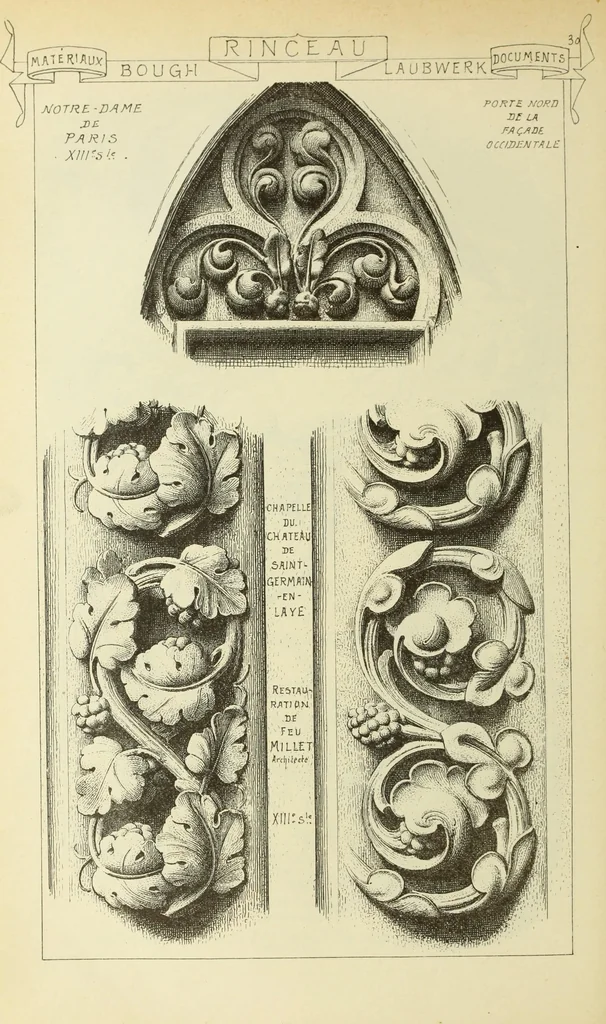 An illustration from Materials and documents of architecture and sculpture : classified alphabetically, 1915, leaf 145