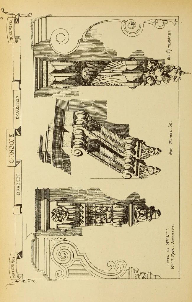 An illustration from Materials and documents of architecture and sculpture : classified alphabetically, 1915, leaf 181