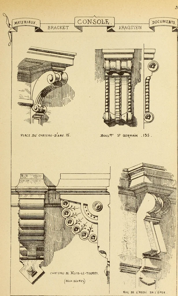 An illustration from Materials and documents of architecture and sculpture : classified alphabetically, 1915, leaf 182