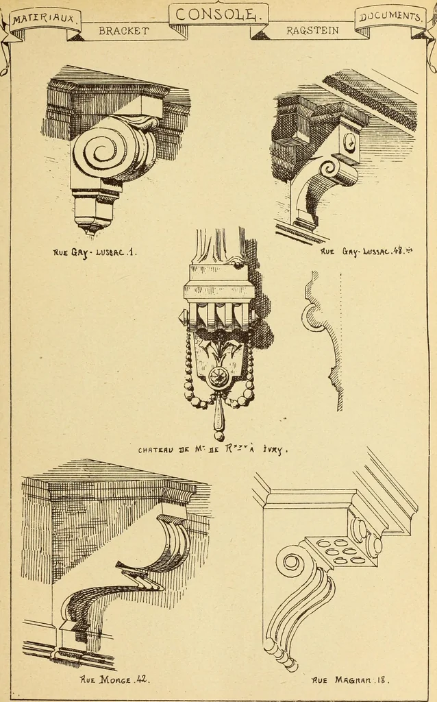 An illustration from Materials and documents of architecture and sculpture : classified alphabetically, 1915, leaf 184
