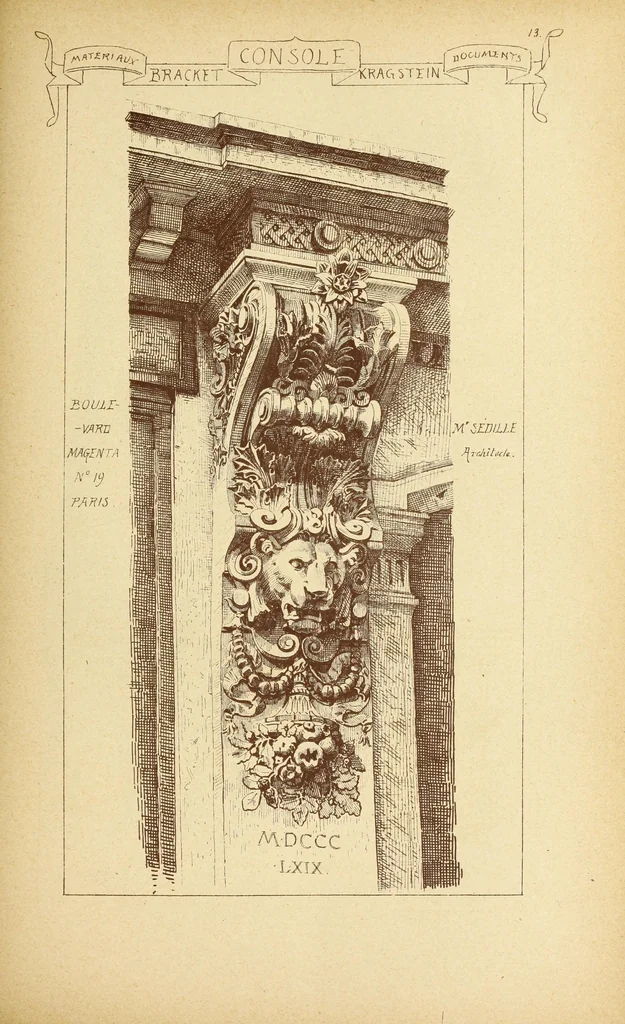 An illustration from Materials and documents of architecture and sculpture : classified alphabetically, 1915, leaf 192