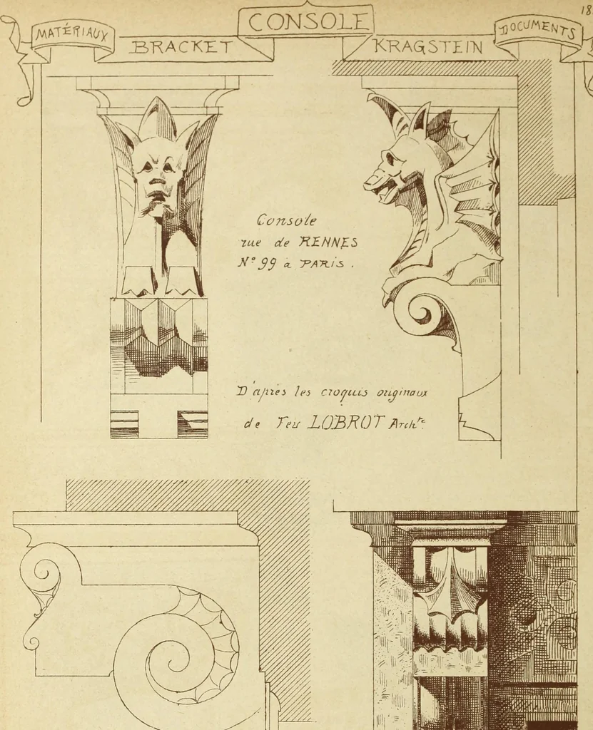 An illustration from Materials and documents of architecture and sculpture : classified alphabetically, 1915, leaf 197