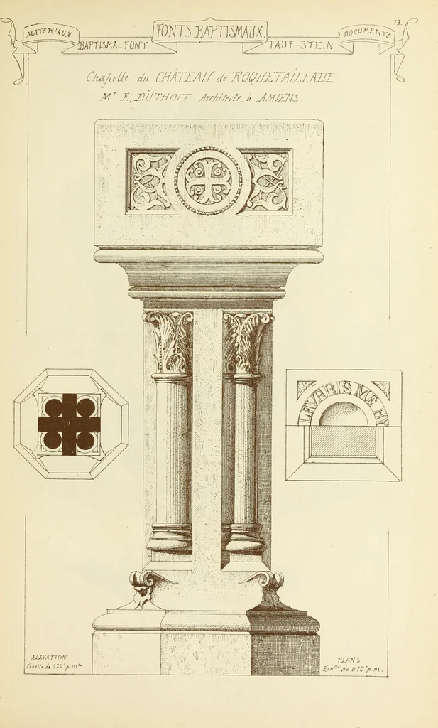 An illustration from Materials and documents of architecture and sculpture : classified alphabetically, 1915, leaf 20