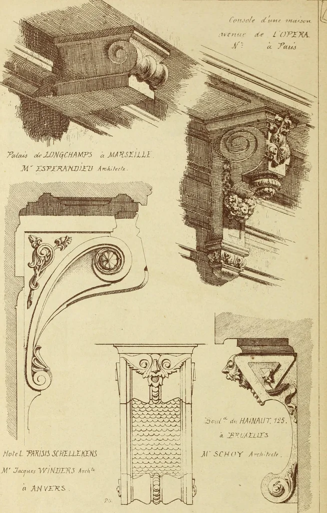 An illustration from Materials and documents of architecture and sculpture : classified alphabetically, 1915, leaf 201