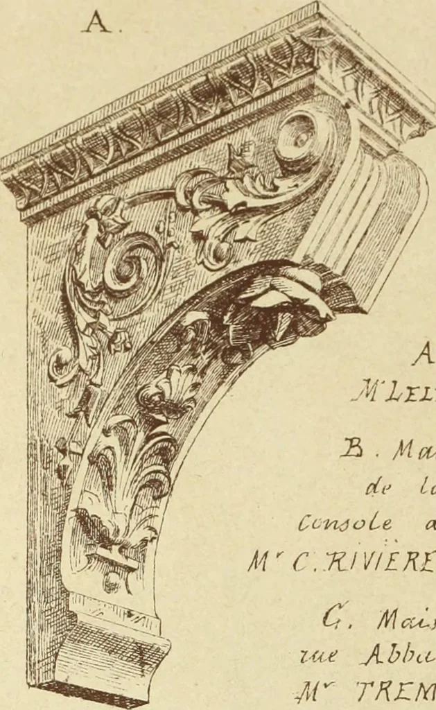 An illustration from Materials and documents of architecture and sculpture : classified alphabetically, 1915, leaf 203