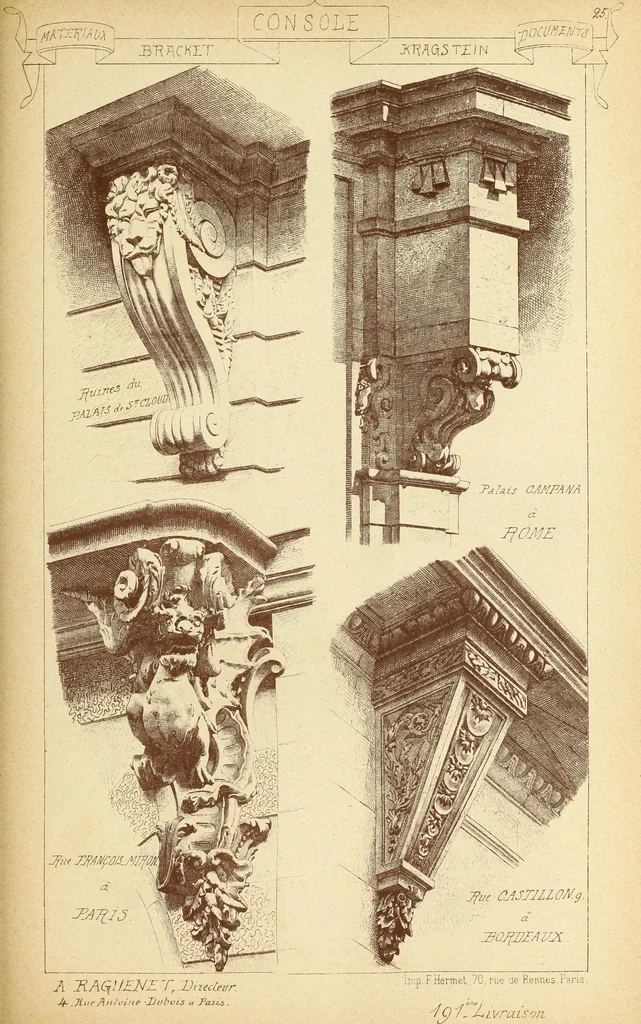 An illustration from Materials and documents of architecture and sculpture : classified alphabetically, 1915, leaf 204