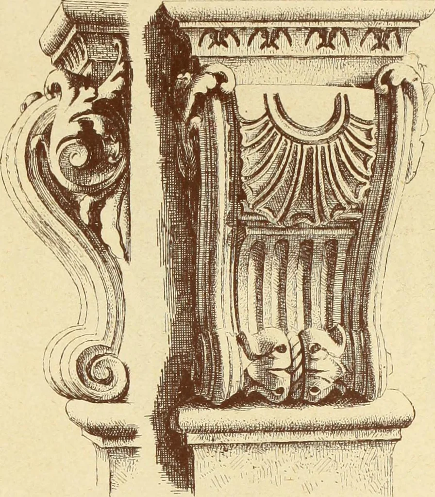An illustration from Materials and documents of architecture and sculpture : classified alphabetically, 1915, leaf 206