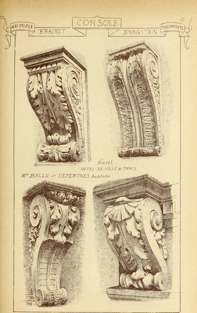 An illustration from Materials and documents of architecture and sculpture : classified alphabetically, 1915, leaf 208
