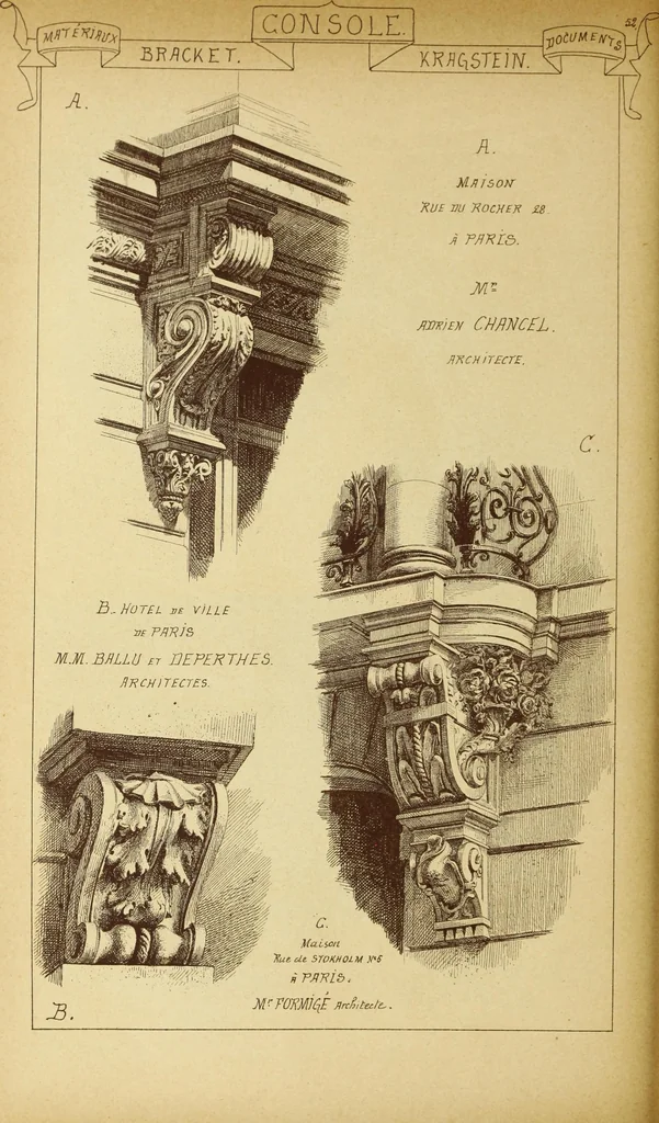 An illustration from Materials and documents of architecture and sculpture : classified alphabetically, 1915, leaf 231