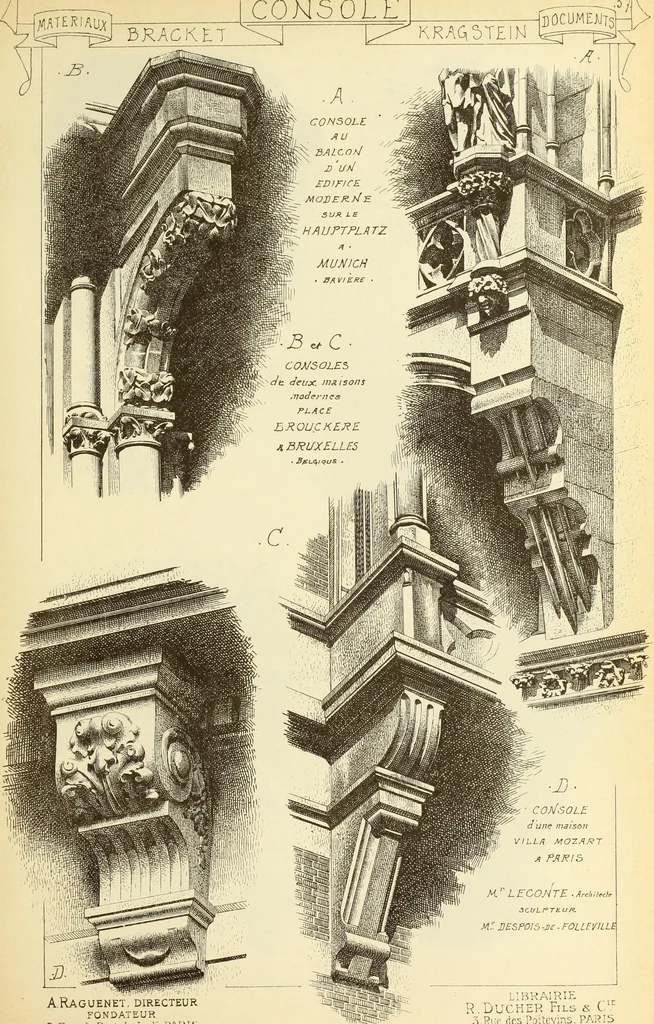 An illustration from Materials and documents of architecture and sculpture : classified alphabetically, 1915, leaf 236