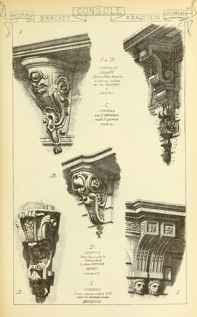 An illustration from Materials and documents of architecture and sculpture : classified alphabetically, 1915, leaf 240