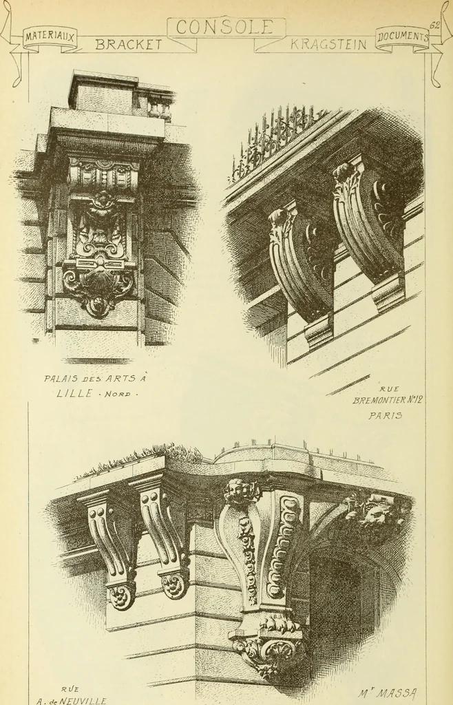 An illustration from Materials and documents of architecture and sculpture : classified alphabetically, 1915, leaf 241