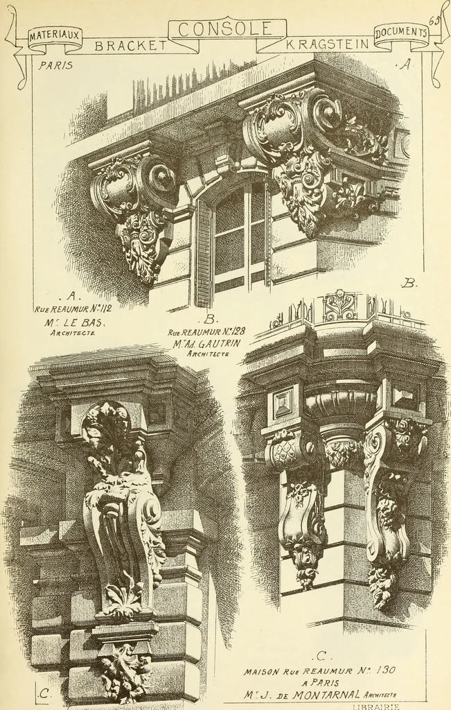 An illustration from Materials and documents of architecture and sculpture : classified alphabetically, 1915, leaf 244