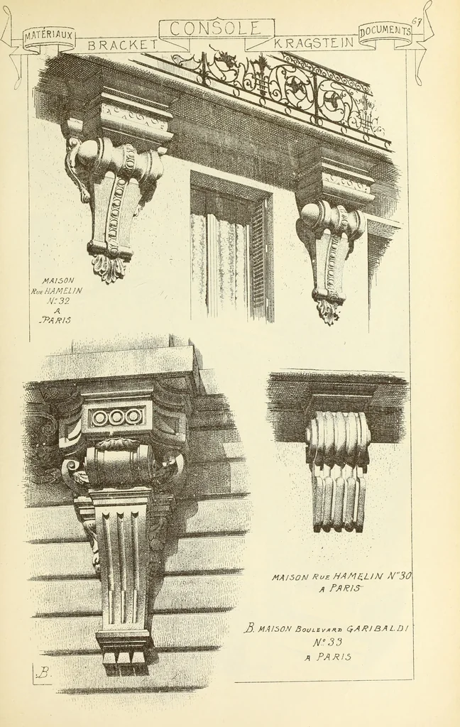 An illustration from Materials and documents of architecture and sculpture : classified alphabetically, 1915, leaf 246