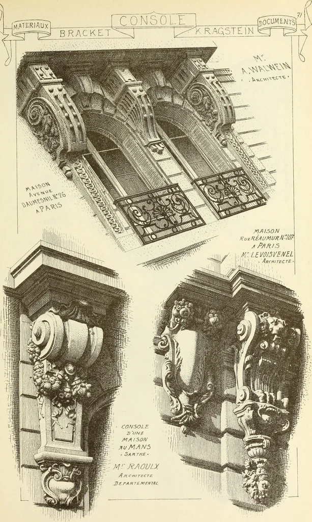 An illustration from Materials and documents of architecture and sculpture : classified alphabetically, 1915, leaf 250