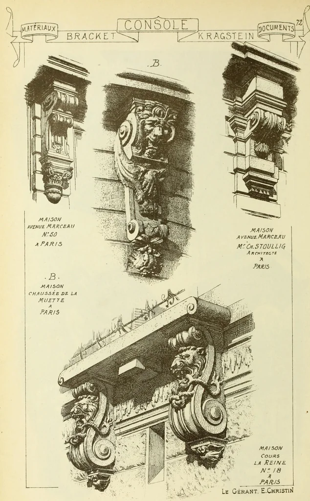 An illustration from Materials and documents of architecture and sculpture : classified alphabetically, 1915, leaf 251