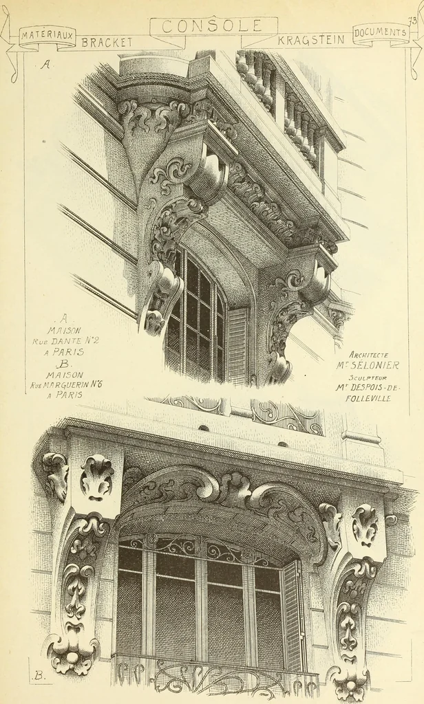 An illustration from Materials and documents of architecture and sculpture : classified alphabetically, 1915, leaf 252