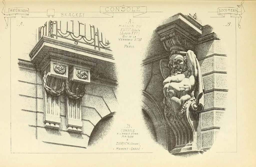 An illustration from Materials and documents of architecture and sculpture : classified alphabetically, 1915, leaf 254
