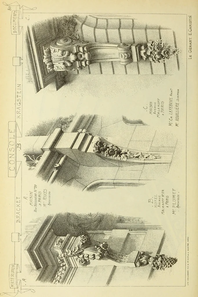 An illustration from Materials and documents of architecture and sculpture : classified alphabetically, 1915, leaf 259