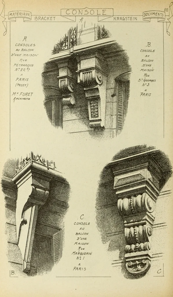 An illustration from Materials and documents of architecture and sculpture : classified alphabetically, 1915, leaf 261
