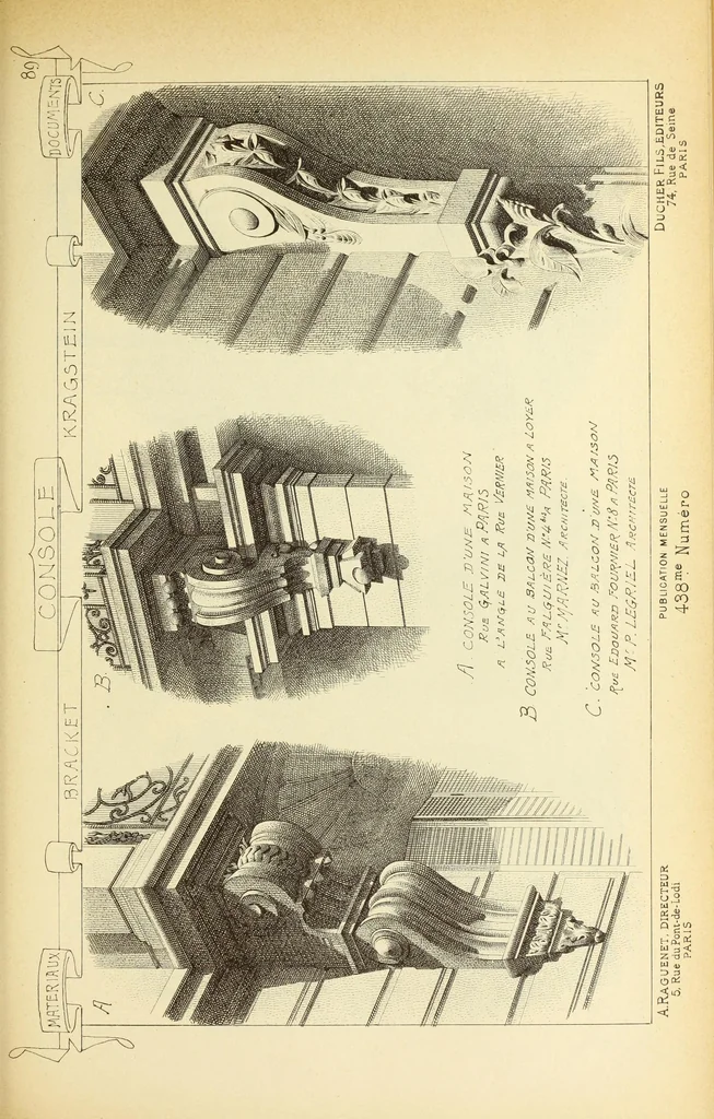 An illustration from Materials and documents of architecture and sculpture : classified alphabetically, 1915, leaf 268