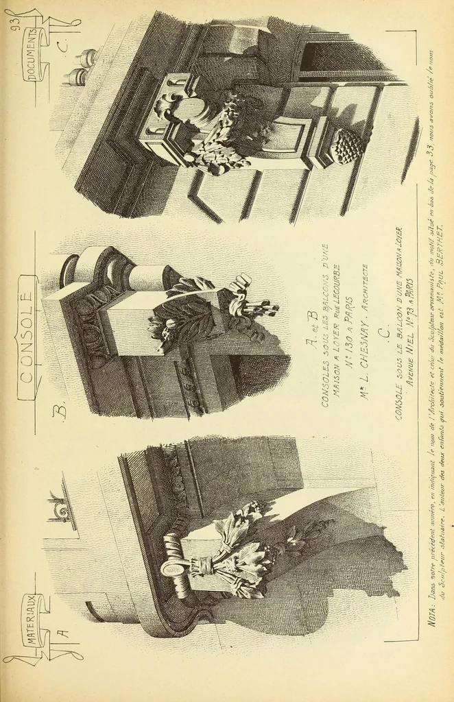 An illustration from Materials and documents of architecture and sculpture : classified alphabetically, 1915, leaf 272