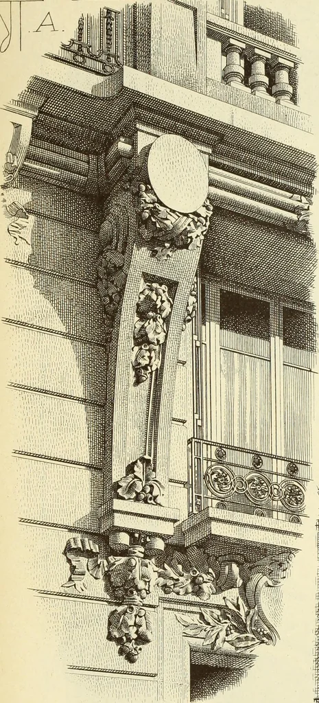 An illustration from Materials and documents of architecture and sculpture : classified alphabetically, 1915, leaf 276