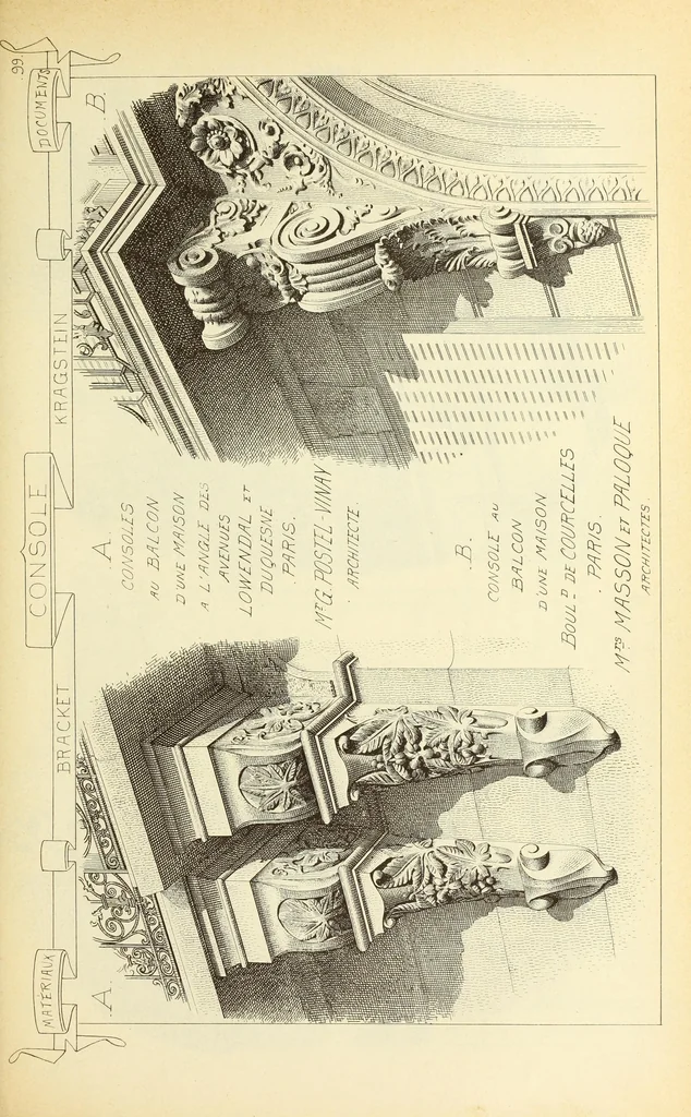 An illustration from Materials and documents of architecture and sculpture : classified alphabetically, 1915, leaf 278