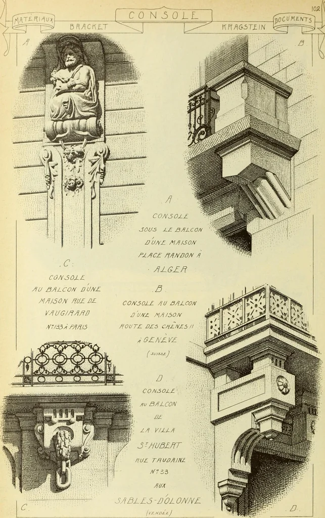 An illustration from Materials and documents of architecture and sculpture : classified alphabetically, 1915, leaf 281