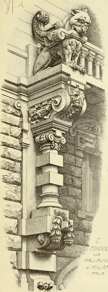 An illustration from Materials and documents of architecture and sculpture : classified alphabetically, 1915, leaf 282