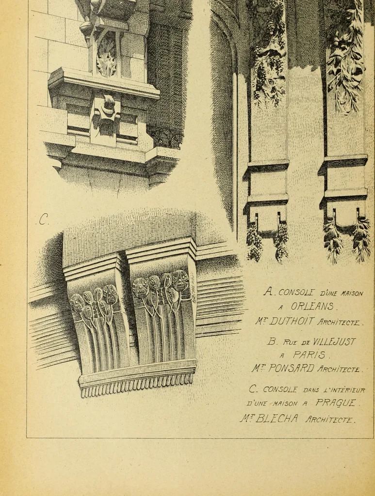 An illustration from Materials and documents of architecture and sculpture : classified alphabetically, 1915, leaf 287