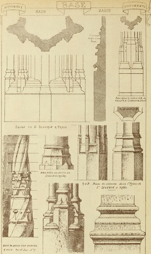 An illustration from Materials and documents of architecture and sculpture : classified alphabetically, 1915, leaf 57