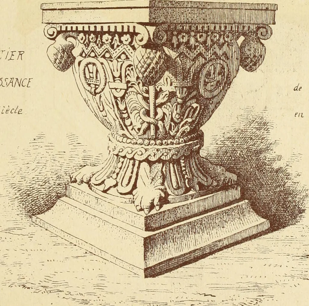 An illustration from Materials and documents of architecture and sculpture : classified alphabetically, 1915, leaf 74