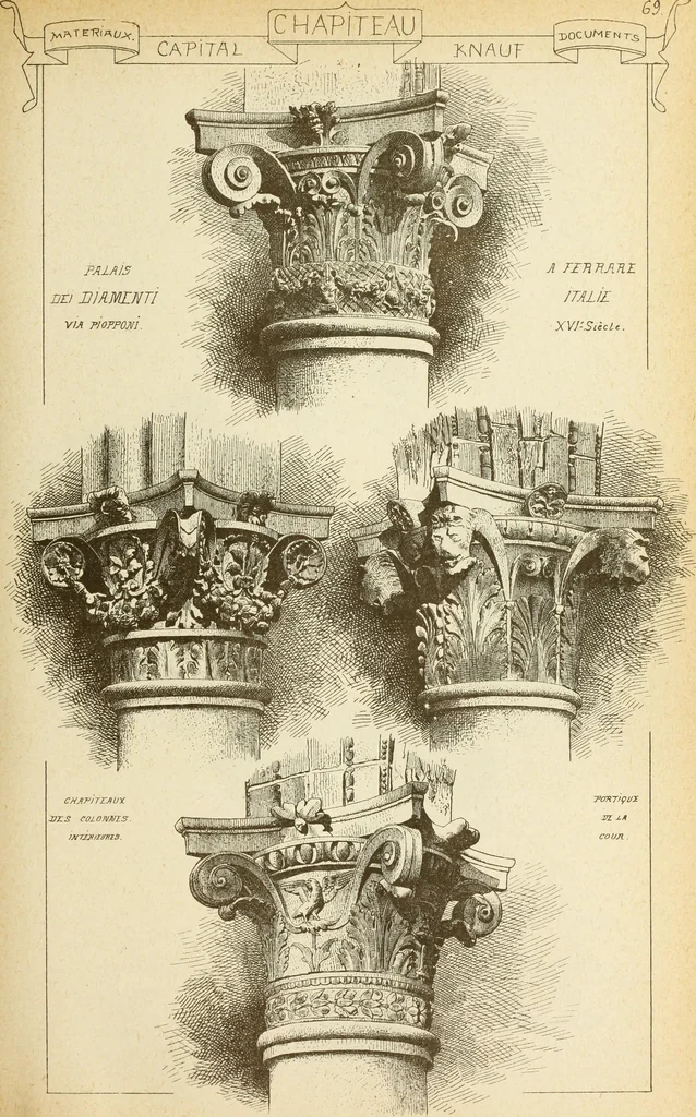 An illustration from Materials and documents of architecture and sculpture : classified alphabetically, 1915, leaf 100