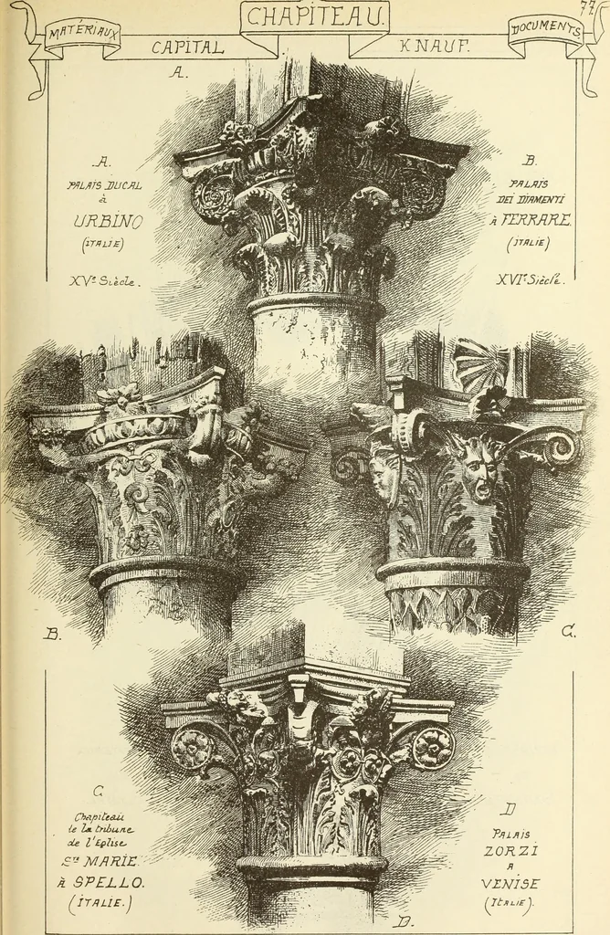 An illustration from Materials and documents of architecture and sculpture : classified alphabetically, 1915, leaf 108
