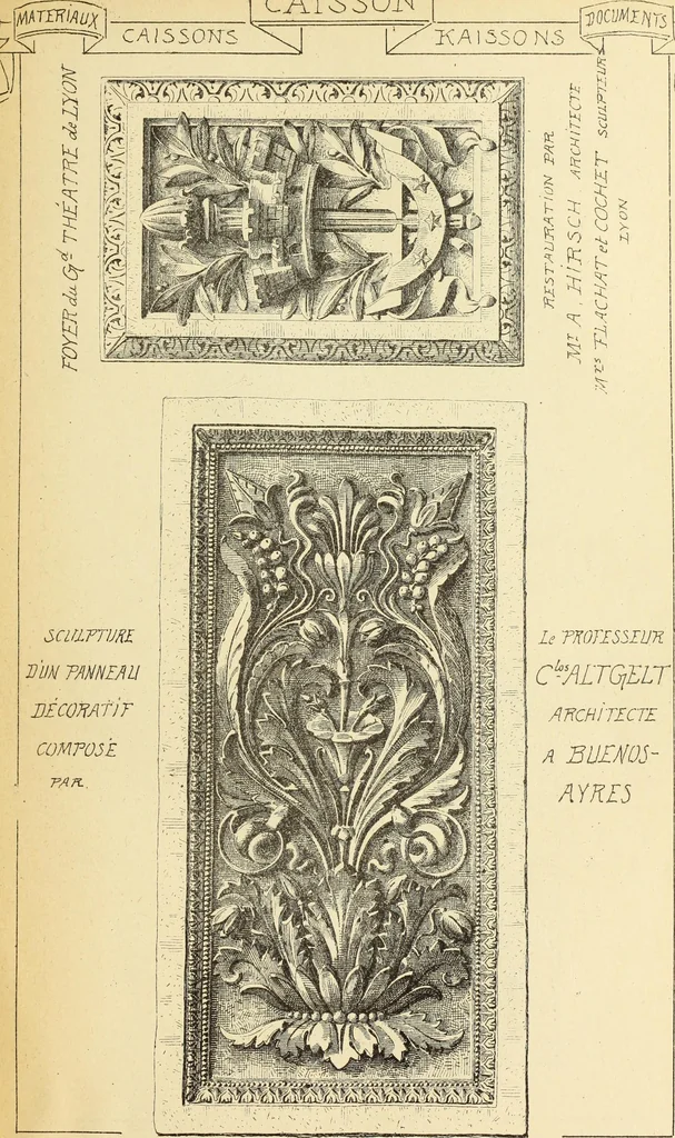An illustration from Materials and documents of architecture and sculpture : classified alphabetically, 1915, leaf 12