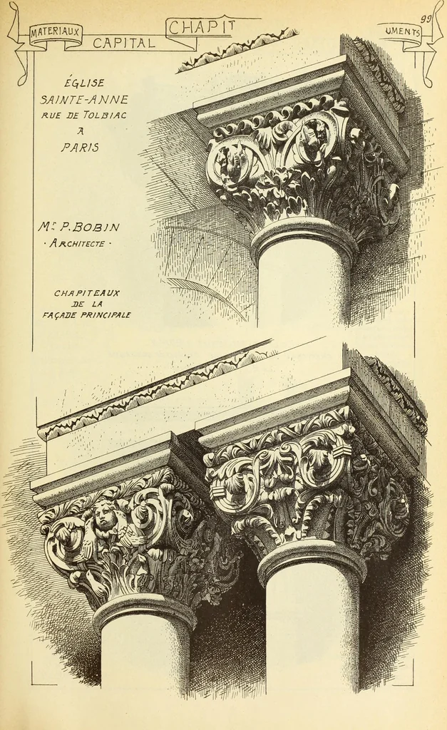 An illustration from Materials and documents of architecture and sculpture : classified alphabetically, 1915, leaf 130