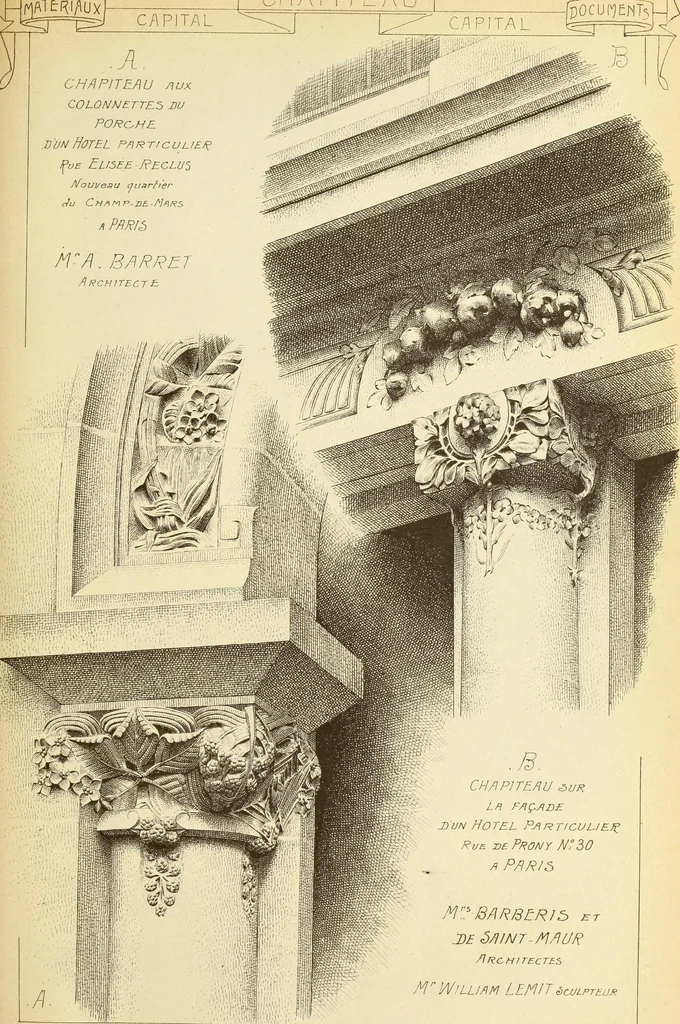 An illustration from Materials and documents of architecture and sculpture : classified alphabetically, 1915, leaf 152