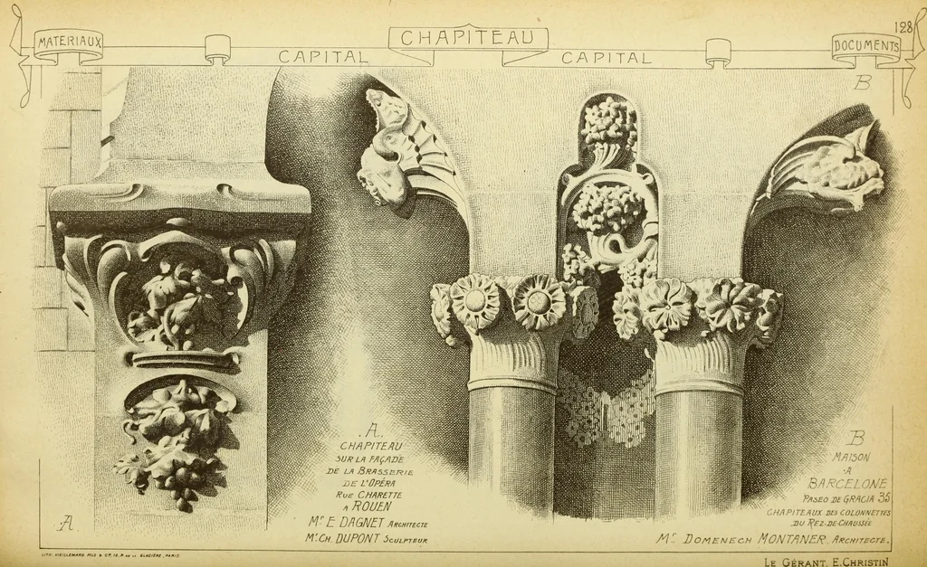 An illustration from Materials and documents of architecture and sculpture : classified alphabetically, 1915, leaf 159