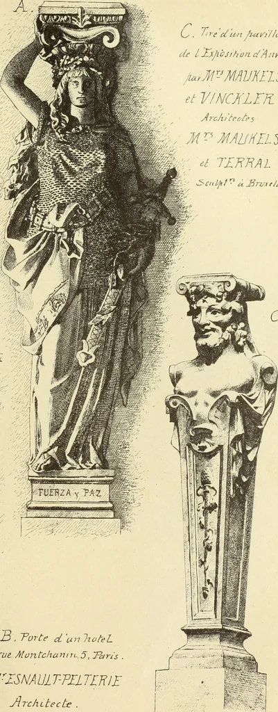 An illustration from Materials and documents of architecture and sculpture : classified alphabetically, 1915, leaf 190