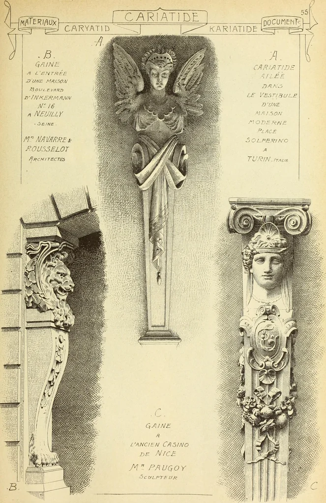 An illustration from Materials and documents of architecture and sculpture : classified alphabetically, 1915, leaf 222