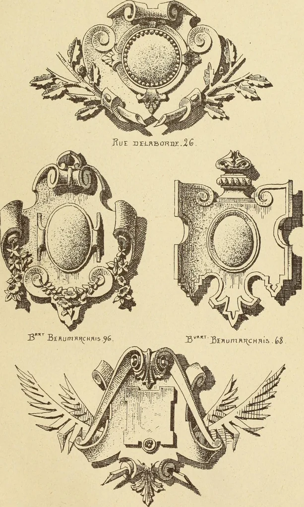 An illustration from Materials and documents of architecture and sculpture : classified alphabetically, 1915, leaf 232