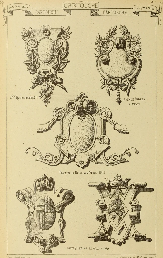 An illustration from Materials and documents of architecture and sculpture : classified alphabetically, 1915, leaf 239