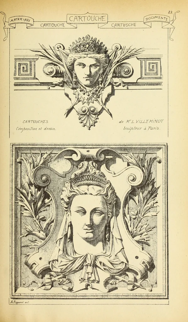 An illustration from Materials and documents of architecture and sculpture : classified alphabetically, 1915, leaf 254