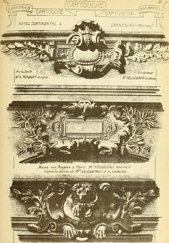 An illustration from Materials and documents of architecture and sculpture : classified alphabetically, 1915, leaf 268