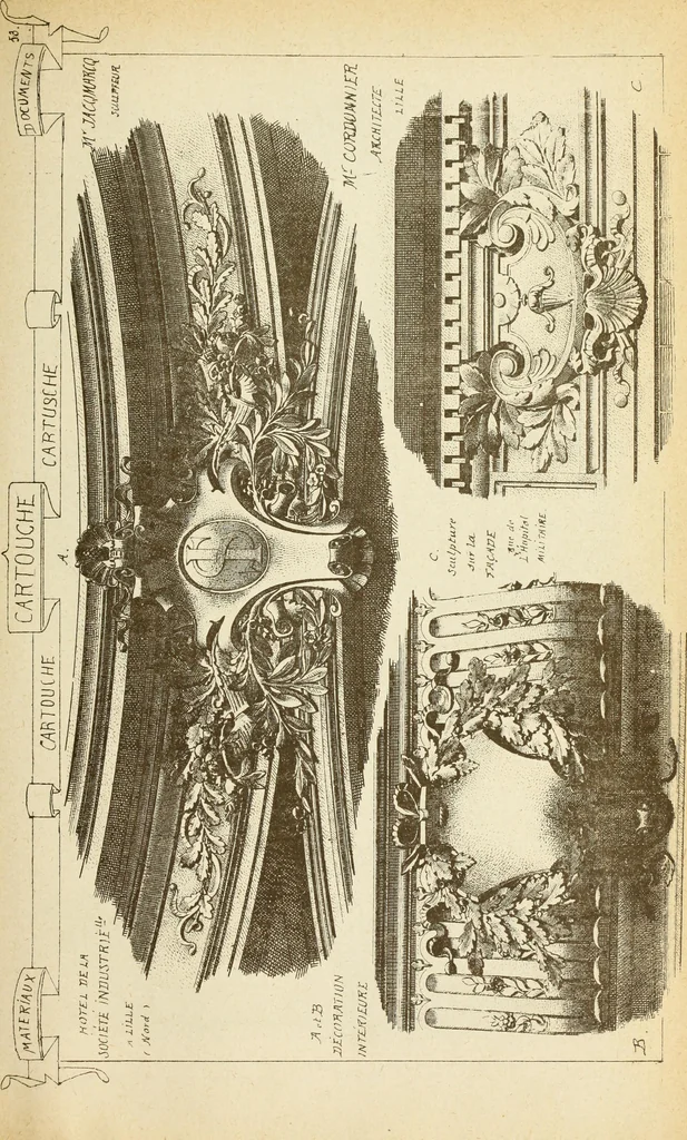 An illustration from Materials and documents of architecture and sculpture : classified alphabetically, 1915, leaf 284