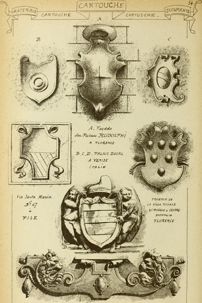 An illustration from Materials and documents of architecture and sculpture : classified alphabetically, 1915, leaf 285