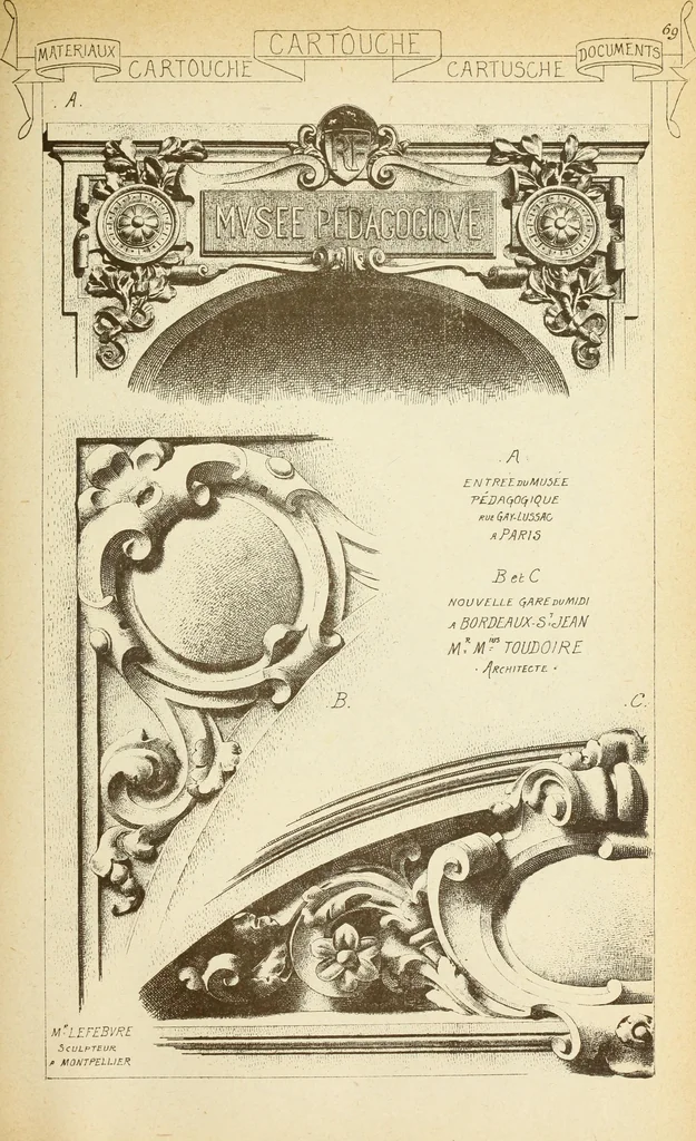 An illustration from Materials and documents of architecture and sculpture : classified alphabetically, 1915, leaf 300
